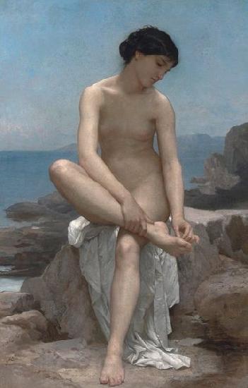 William-Adolphe Bouguereau Bather France oil painting art